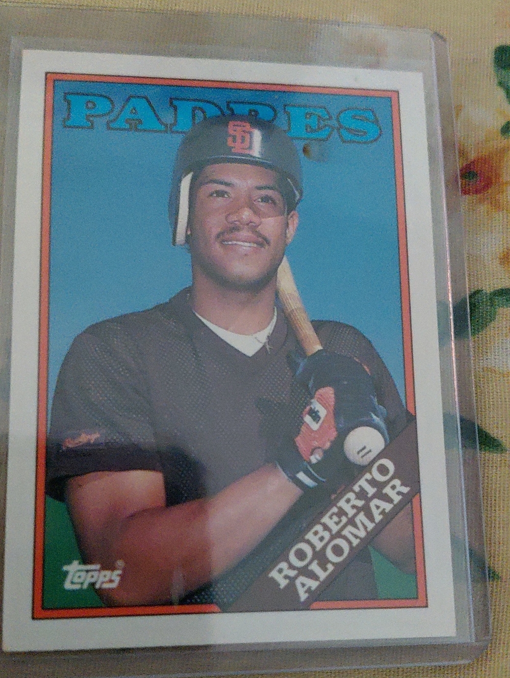 Topps Padres Trading Card - Blue, Green, Orange